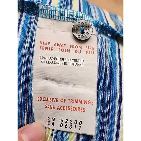 PUMA Golf Polo Mens L Blue Stripe Activewear Performance Workwear Preppy Casual - Picture 10 of 11